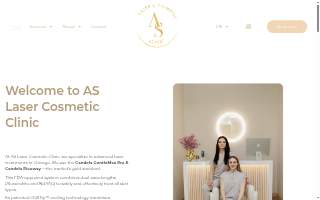 AS Laser Cosmetic Clinic website