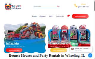 Karyme's Party Rentals website