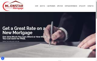 Moonstar Mortgage website