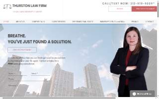 Thurston Law Firm of Hoffman Estates website