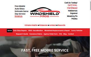 Windshield Pros Inc. of Rolling Meadows website