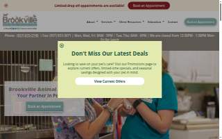 Brookville Animal Hospital of Romeoville website