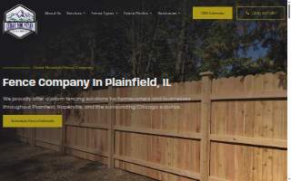 Cedar Mountain Fence Company of Romeoville website