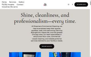 Dreamers Commercial Cleaning website