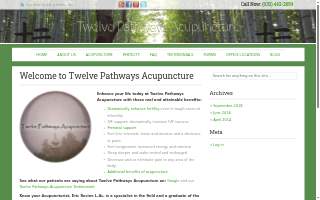 Twelve Pathways Acupuncture of Naperville website