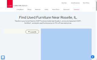 CORT Furniture Outlet of Roselle website
