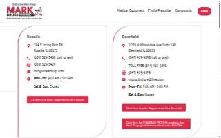 Mark Drugs Pharmacy website
