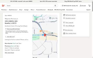 Walgreens of Roselle website