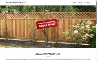 Advance Fence Inc. of Round Lake website