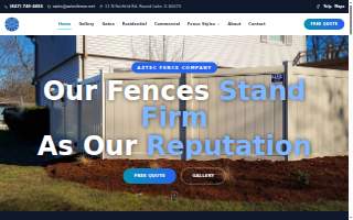 Aztec Fence Company, Inc. website