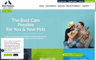 Best Friends Animal Hospital of Ozark website