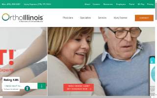 OrthoIllinois of Round Lake Beach website