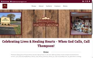 Thompson Spring Grove Funeral Home website