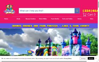 Yincolines Bounce House and Water Slides website