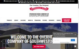 Overhead Garage Door, Inc. website