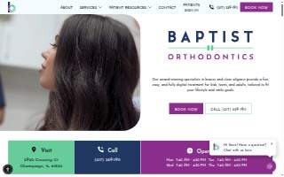 Baptist Orthodontics website