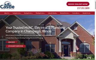 Castle Home Comfort Heating, Cooling, Electrical & Plumbing website