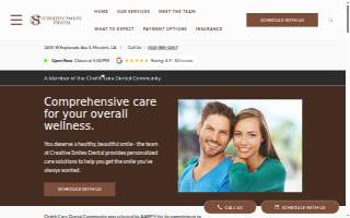 Creative Smiles Dental Care website