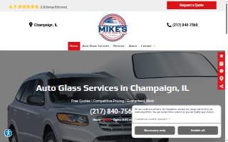 Mike's Auto Glass Plus of Savoy website