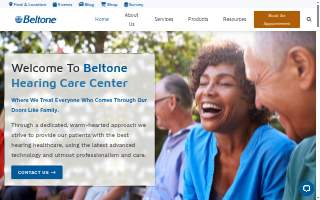 Beltone Hearing Care Center website