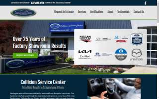 Collision Service Center website