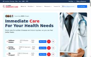NewMed Immediate Care - Hoffman Estates/Schaumburg website