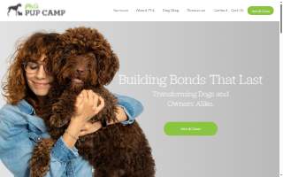 Phil's Pup Camp website