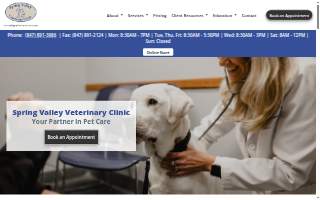 Spring Valley Veterinary Clinic website