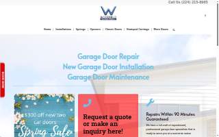 Woodfield Garage Doors of Schaumburg website