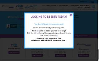Emediate Cure Quick Care website