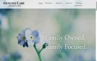 Genuine Care Cremation website