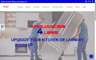 Appliances 4 Less website