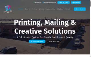 Grace Printing & Mailing website