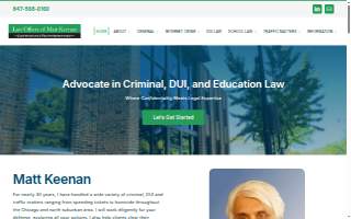Matt Keenan Law Office website