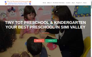 Tiny Tot Preschool & Kindergarten website