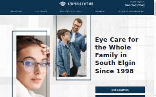 Kemperas Eyecare website