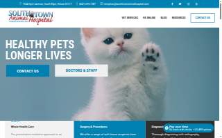 South Town Animal Hospital website