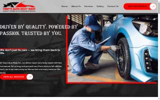 Tony's Auto Body Shop website