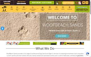 Woofbeach Sands website