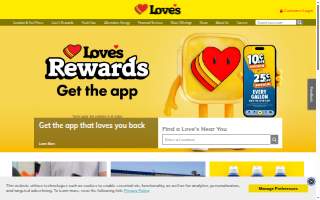 Love's Travel Stop of South Holland website