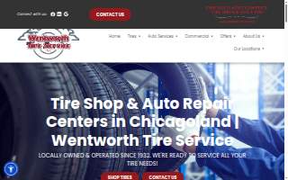 Wentworth Tire Service of South Holland website