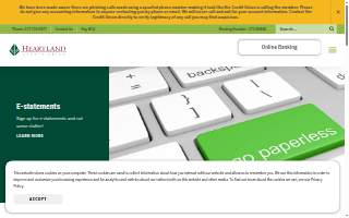Heartland Credit Union website