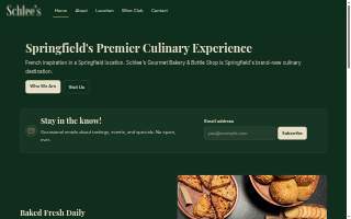 Schlee’s Gourmet Bakery & Bottle Shop website