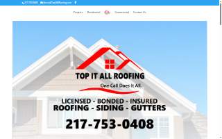 Top It All Roofing website