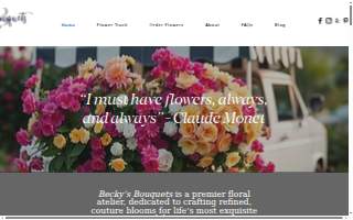 Becky's Bouquets & The Flower Truck website