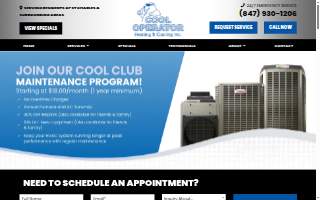 Cool Operator Heating and Cooling Inc. website
