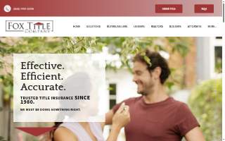 Fox Title Company website
