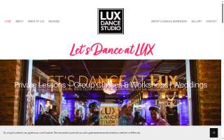 LUX Dance Studio website