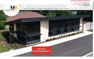 Wazio Orthodontics of St. Charles website