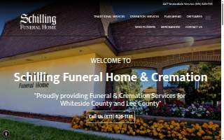 Schilling Funeral Home & Cremation website